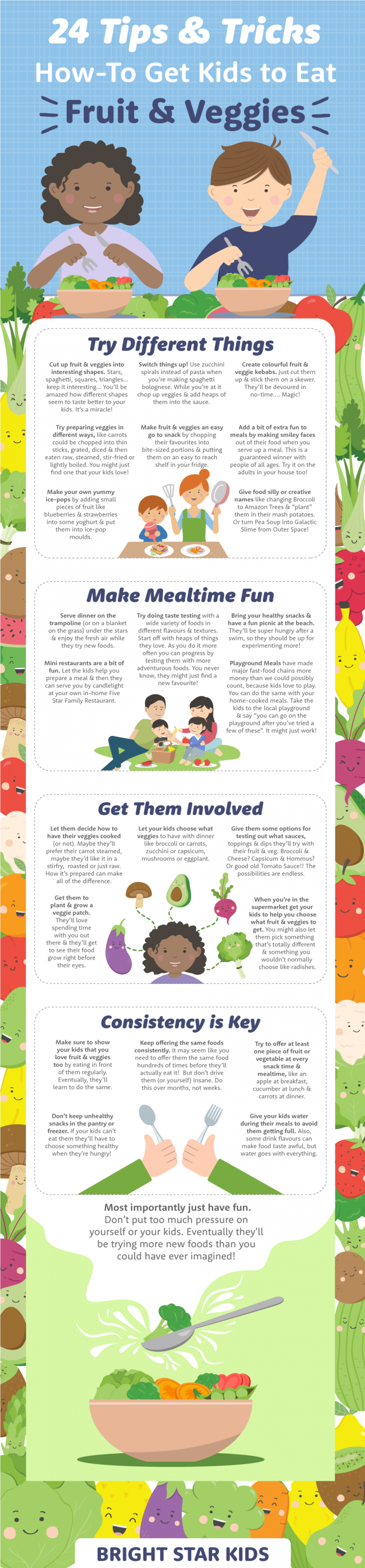 How To Get Your Kids To Eat Vegetables Bright Star Kids