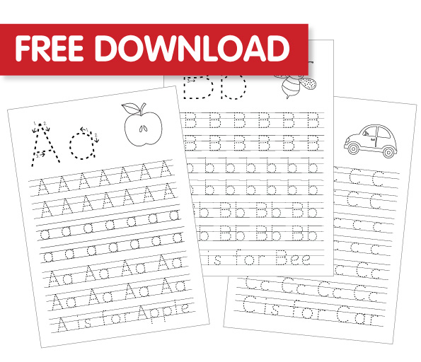 Free Templates Abc Tracing Printable Bright Star Kids Free Download