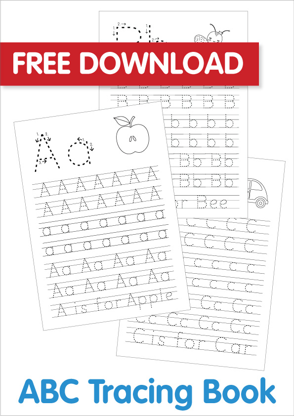 Free ABC Tracing Printable - Bright Star Kids