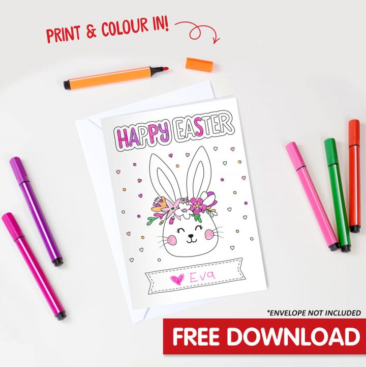 Easter Bunny Colouring