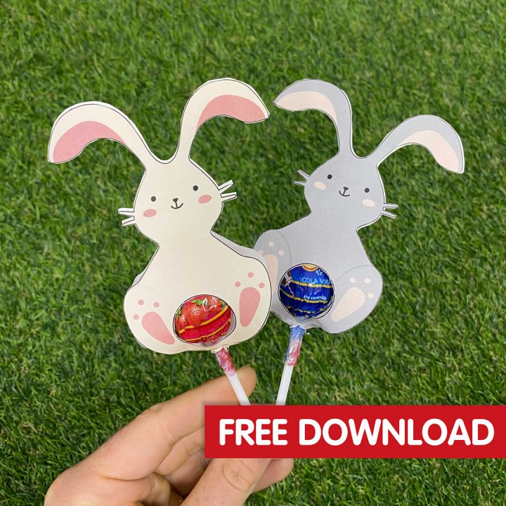 Easter Bunny Lollipops Craft Easter Bunny Lollipops Craft