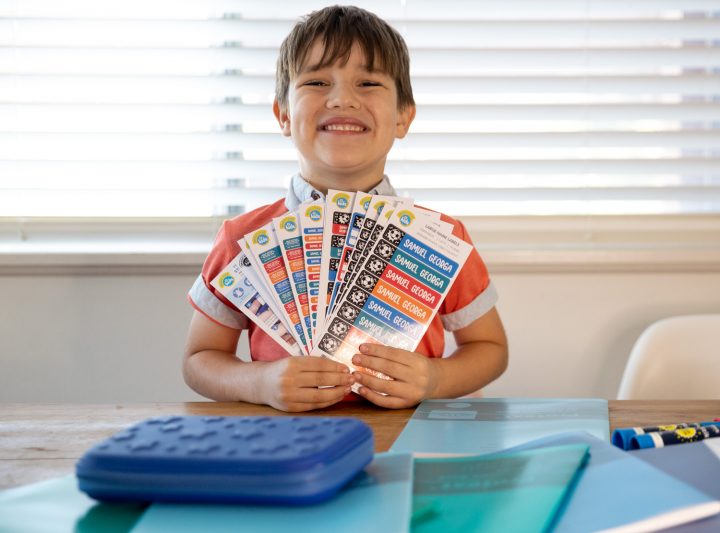 Personalised School Name Labels