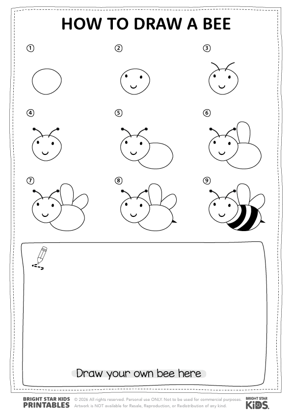 How To Draw A Bee