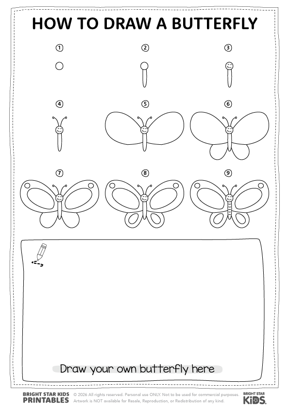 How To Draw A Butterfly