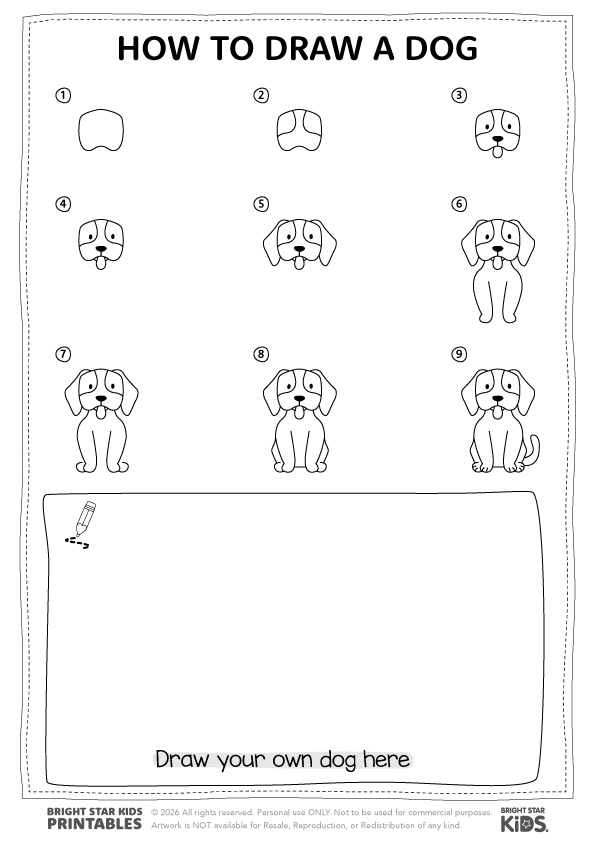 How To Draw A Dog