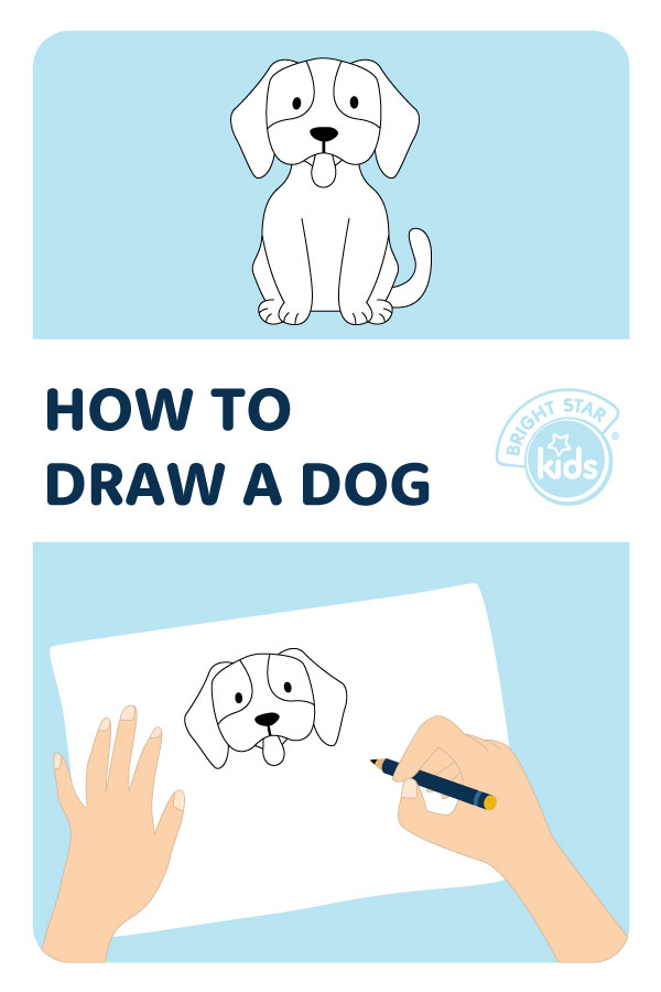 How to Draw a Easy dog: Step-by-Step Drawing | Drawing Dog-saigonsouth.com.vn