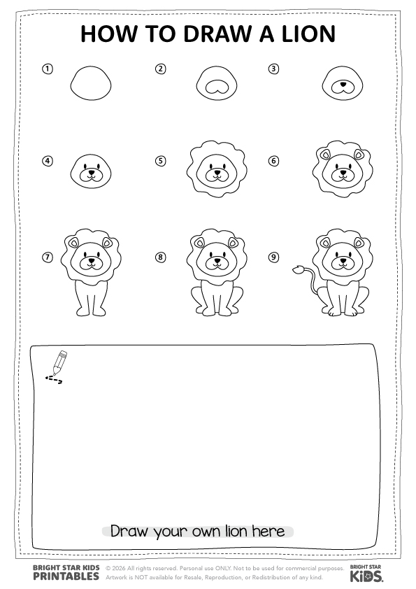 How To Draw A Lion