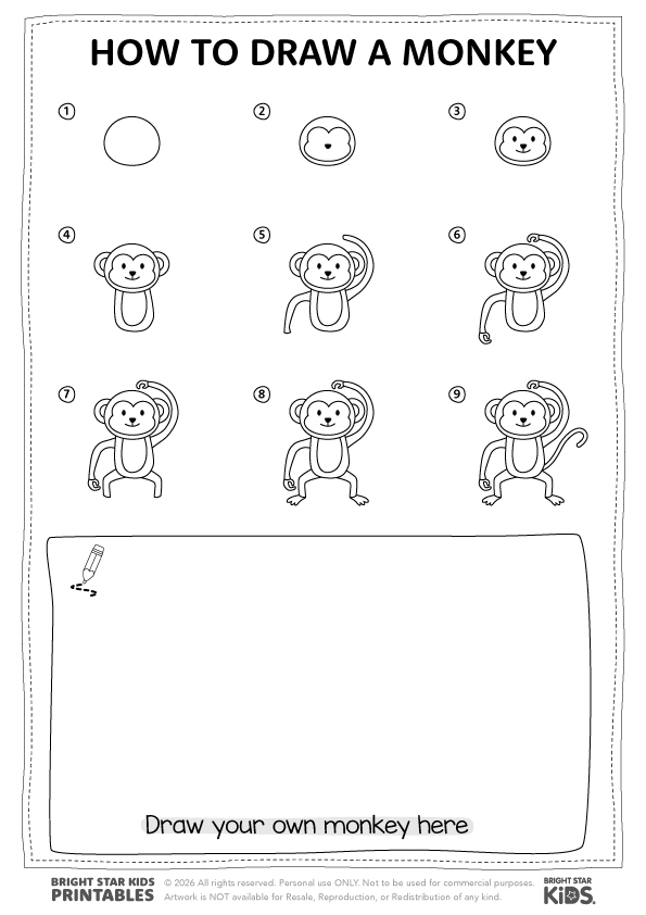 How To Draw A Monkey