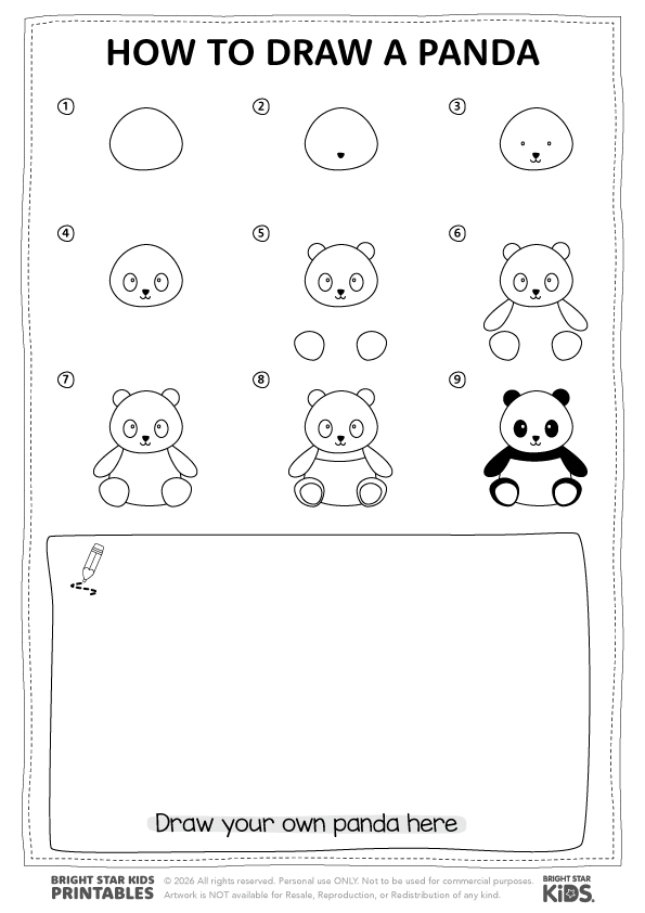 How To Draw A Panda