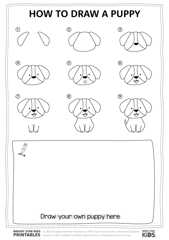How To Draw A Puppy