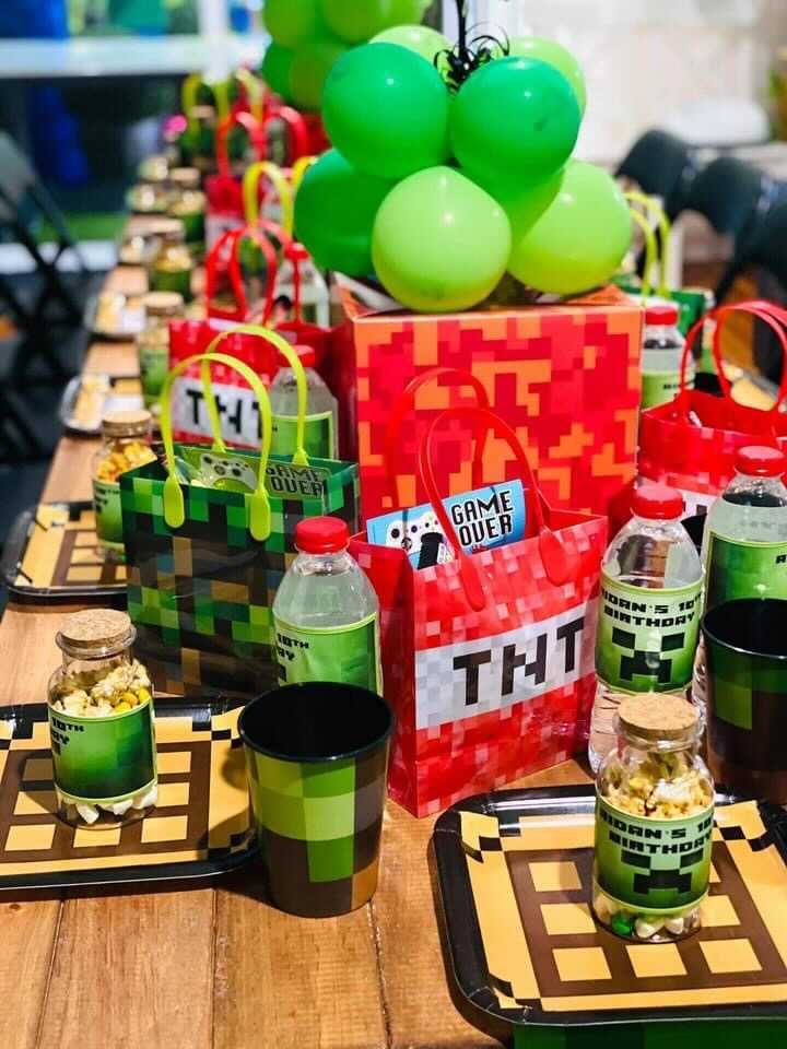 Minecraft birthday party