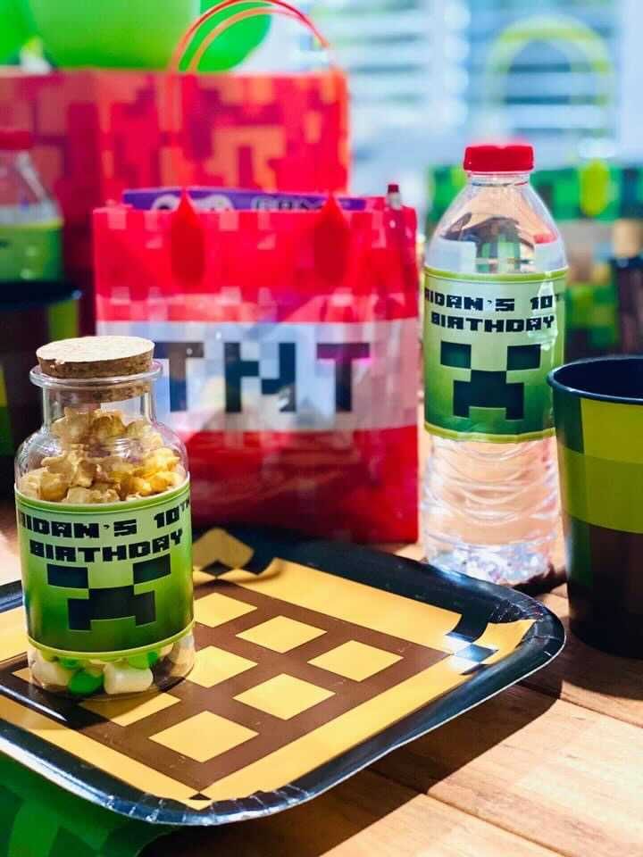 Minecraft birthday party Minecraft birthday party