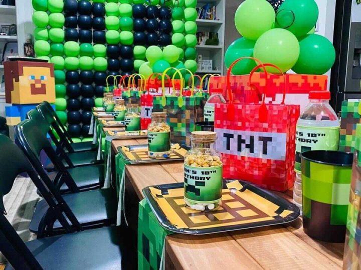 Aquarium Generator regel Minecraft Birthday Party: Ideas and Inspo For Your Kids Birthday - Bright  Star Kids Fun Themed Kids Birthday Ideas