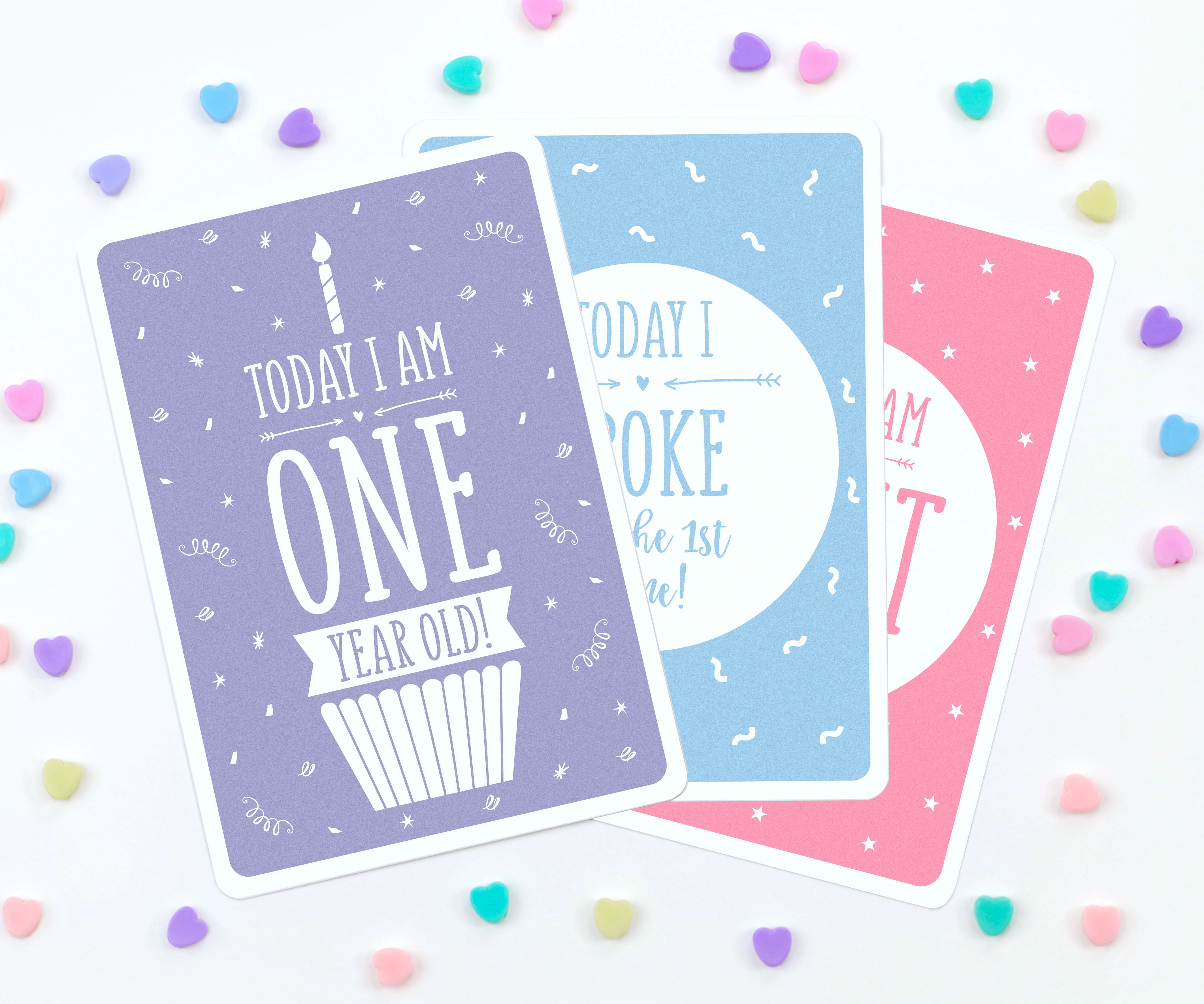 Baby's First Christmas Milestone Cards