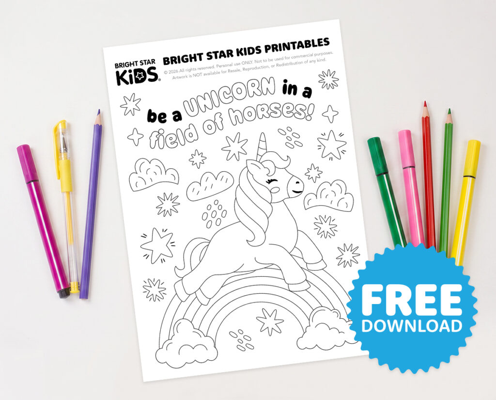 Unicorn Colouring In Printable