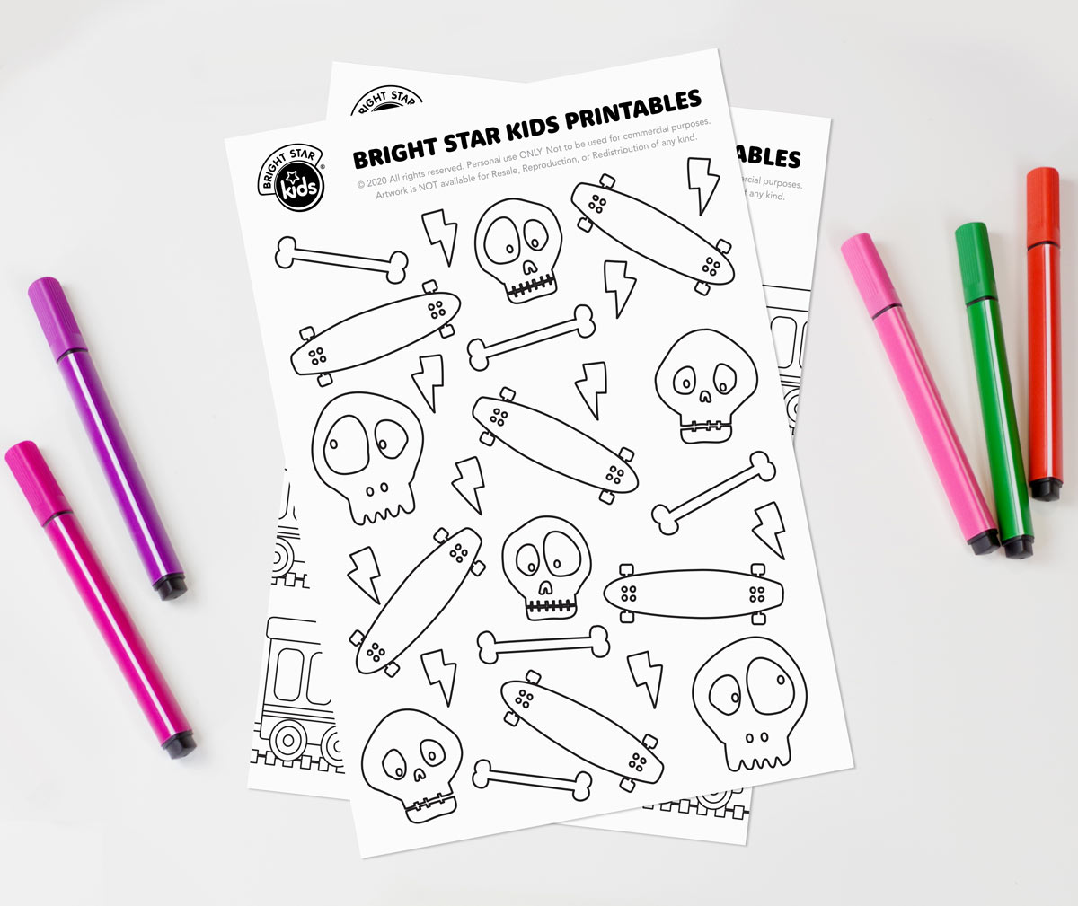 Skateboards Colouring In Skateboards Colouring In