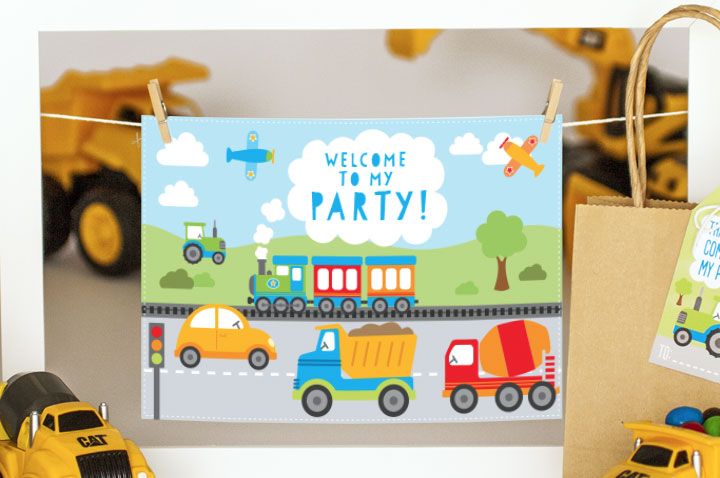 Cars and Trucks Birthday Party Ideas