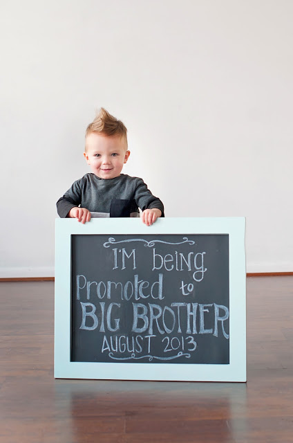 Tie Breaker Pregnancy Announcement Printable Chalkboard