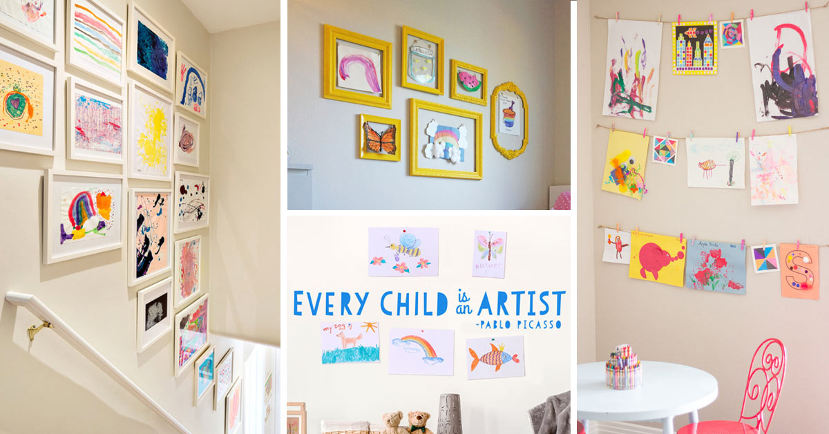 Art Focus // Kids Artwork Display - ITSY ART