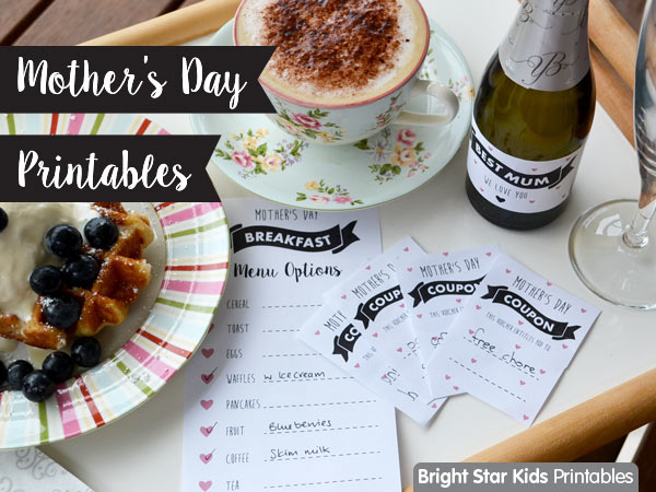 Free Mother's Day Printables for Champagne Breakfast