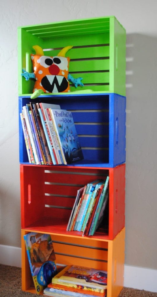 A Kid-Friendly, Brightly-Colored Crate