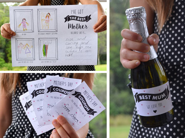 Free Mother's Day Printables for Champagne Breakfast