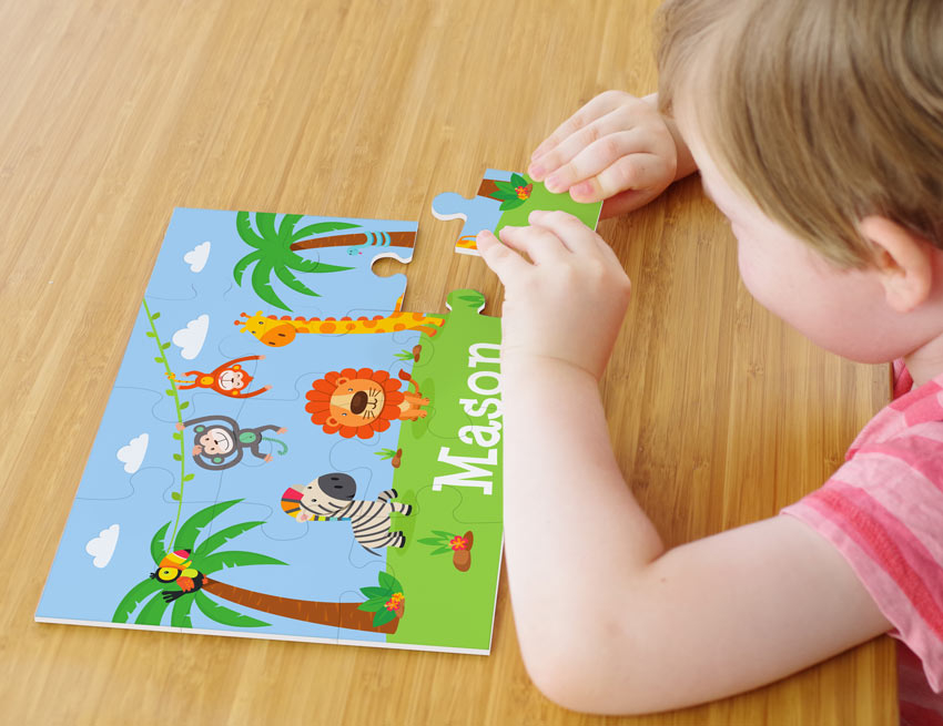 Personalised 12pc Jigsaw Puzzle Custom name puzzle for young kids